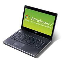 Notebook Acer Vseries, EM442-V081, 2Gb, 250HD, LED, Saída HDMI, Webcam, Leitor de Cartões - Windows 7 Starter (E-Machinne by Acer)